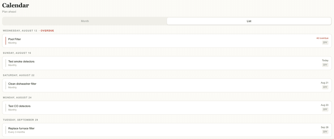 Personalized task dashboard